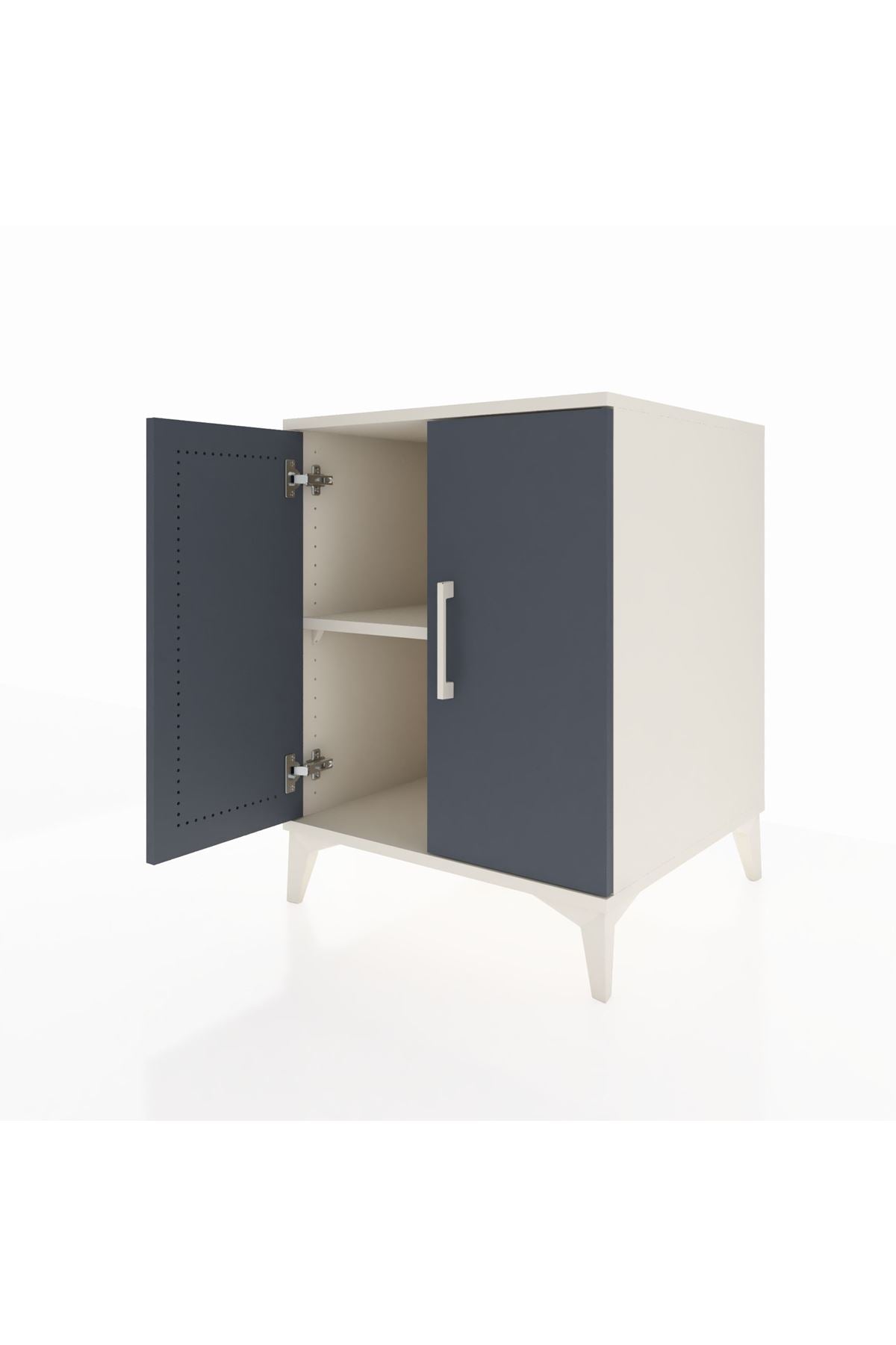 Kronos Komodin Tek Raflı 2 Kapaklı 60x59x80 - S79M023V2C