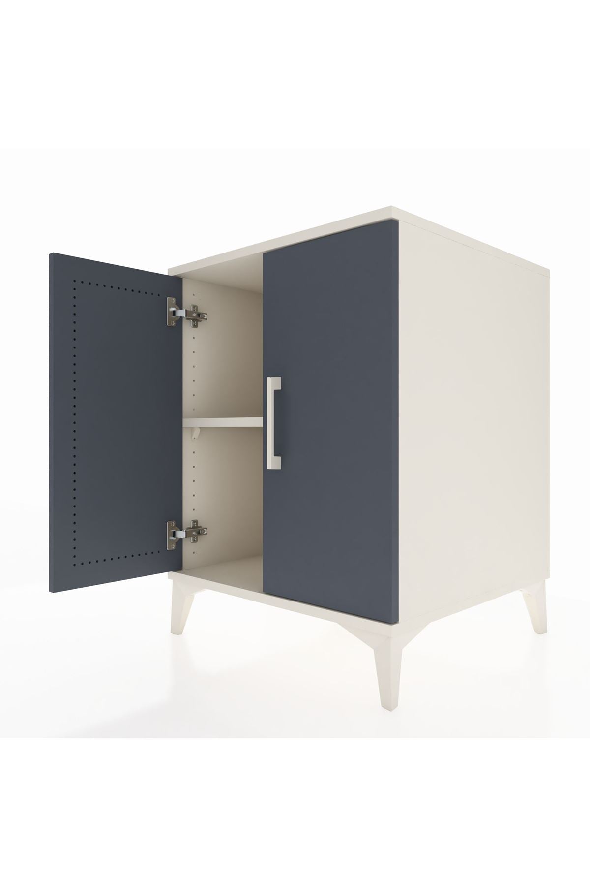 Kronos Komodin Tek Raflı 2 Kapaklı 60x59x80 - S79M023V2C