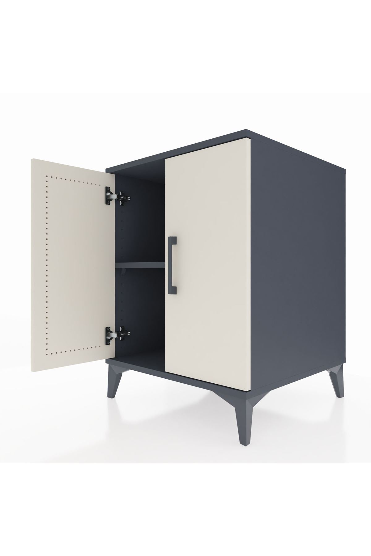 Kronos Komodin Tek Raflı 2 Kapaklı 60x59x80 - S79M023V4C