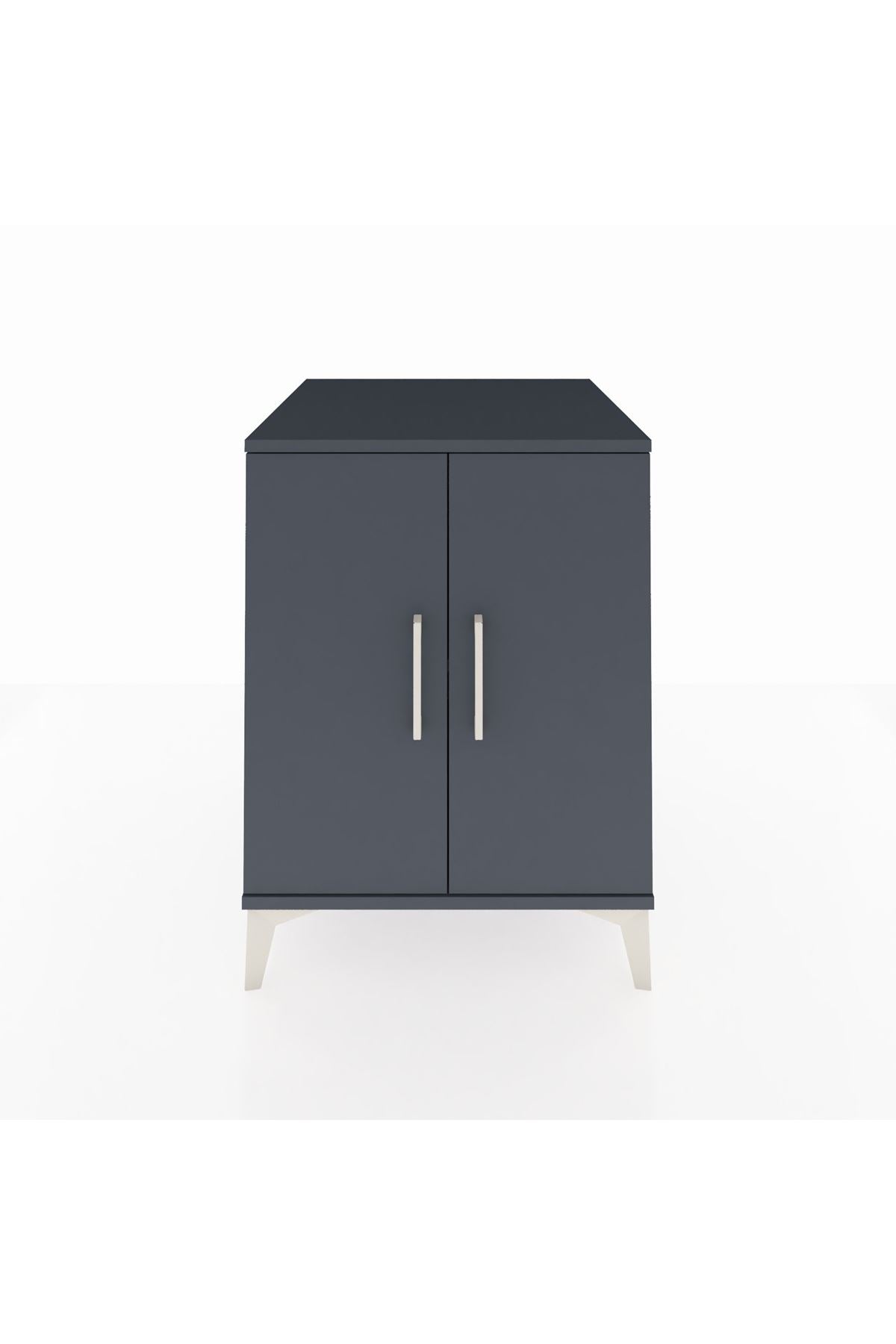 Kronos Komodin Tek Raflı 2 Kapaklı 60x59x80 - S79M023V5C