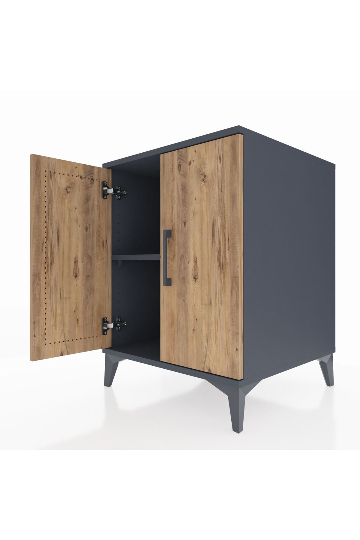 Kronos Komodin Tek Raflı 2 Kapaklı 60x59x80 - S79M023V6C