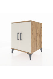 Kronos Komodin Tek Raflı 2 Kapaklı 60x59x80 - S79M023V7C