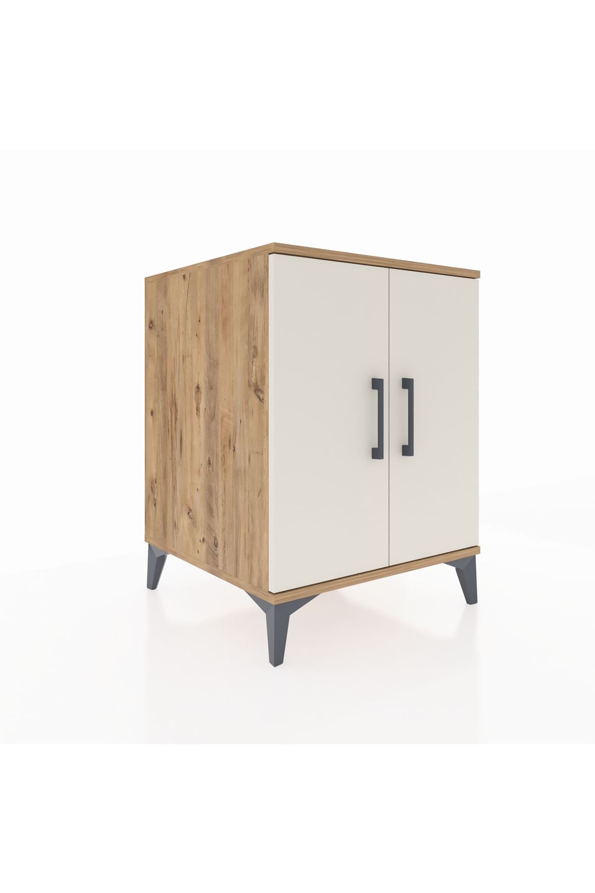 Kronos Komodin Tek Raflı 2 Kapaklı 60x59x80 - S79M023V7C