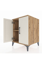 Kronos Komodin Tek Raflı 2 Kapaklı 60x59x80 - S79M023V7C