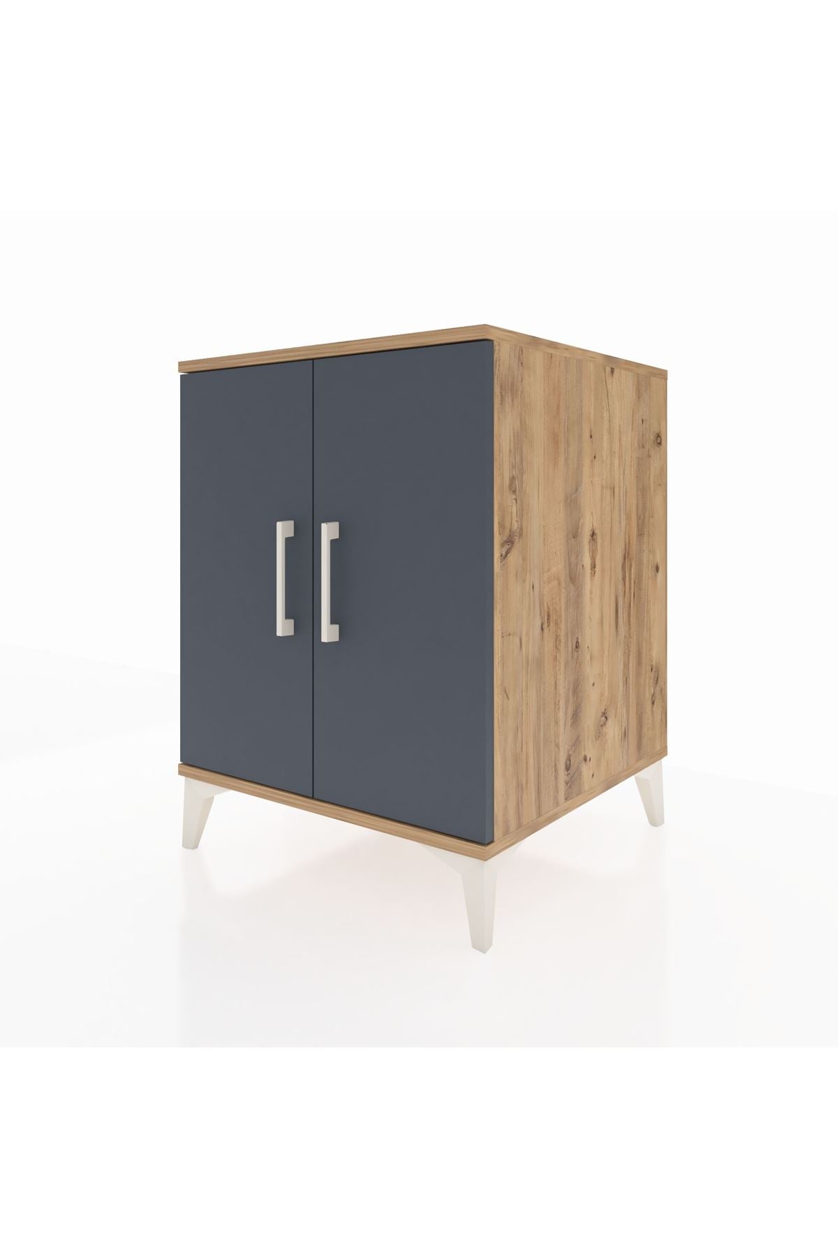 Kronos Komodin Tek Raflı 2 Kapaklı 60x59x80 - S79M023V8C