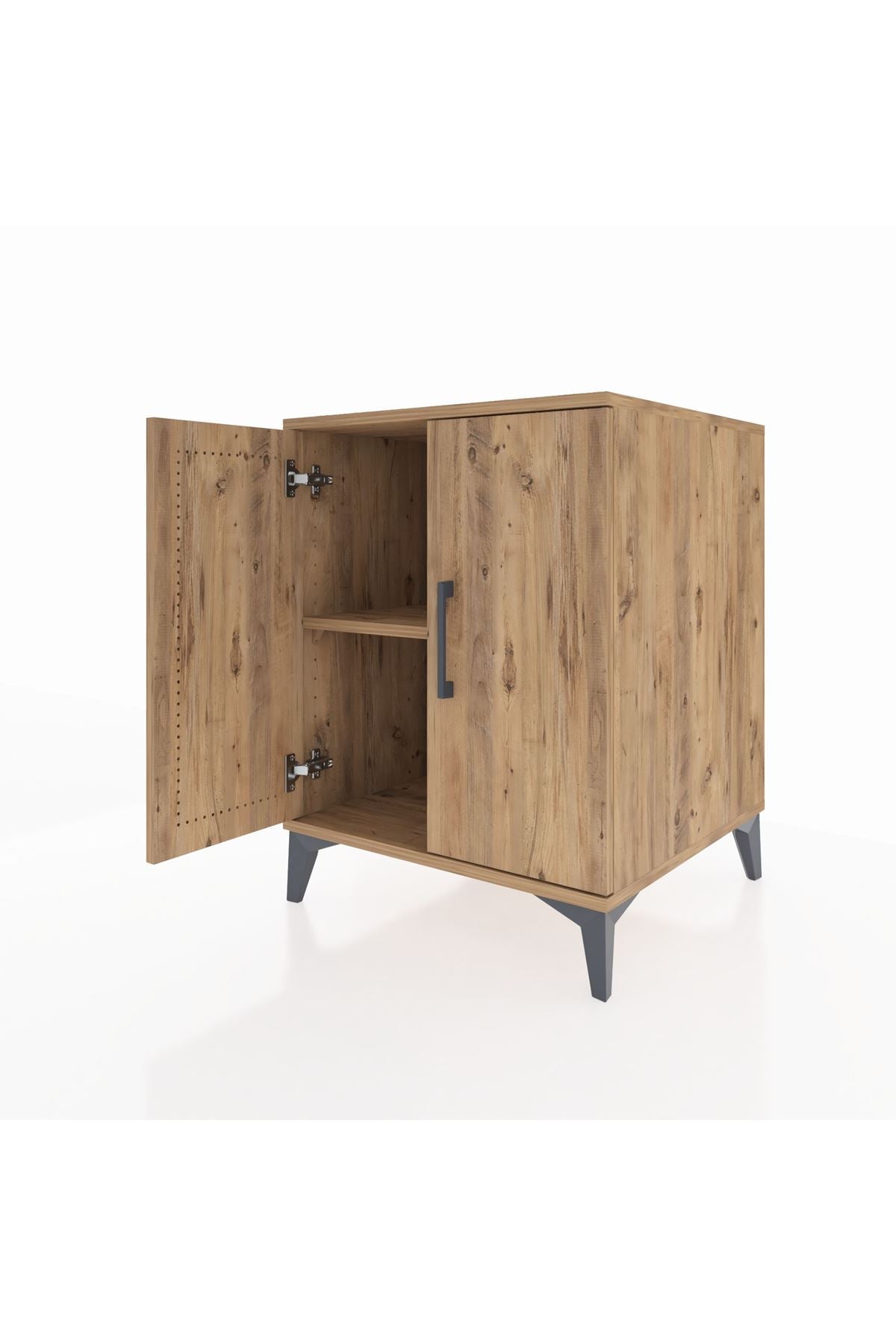 Kronos Komodin Tek Raflı 2 Kapaklı 60x59x80 - S79M023V9C