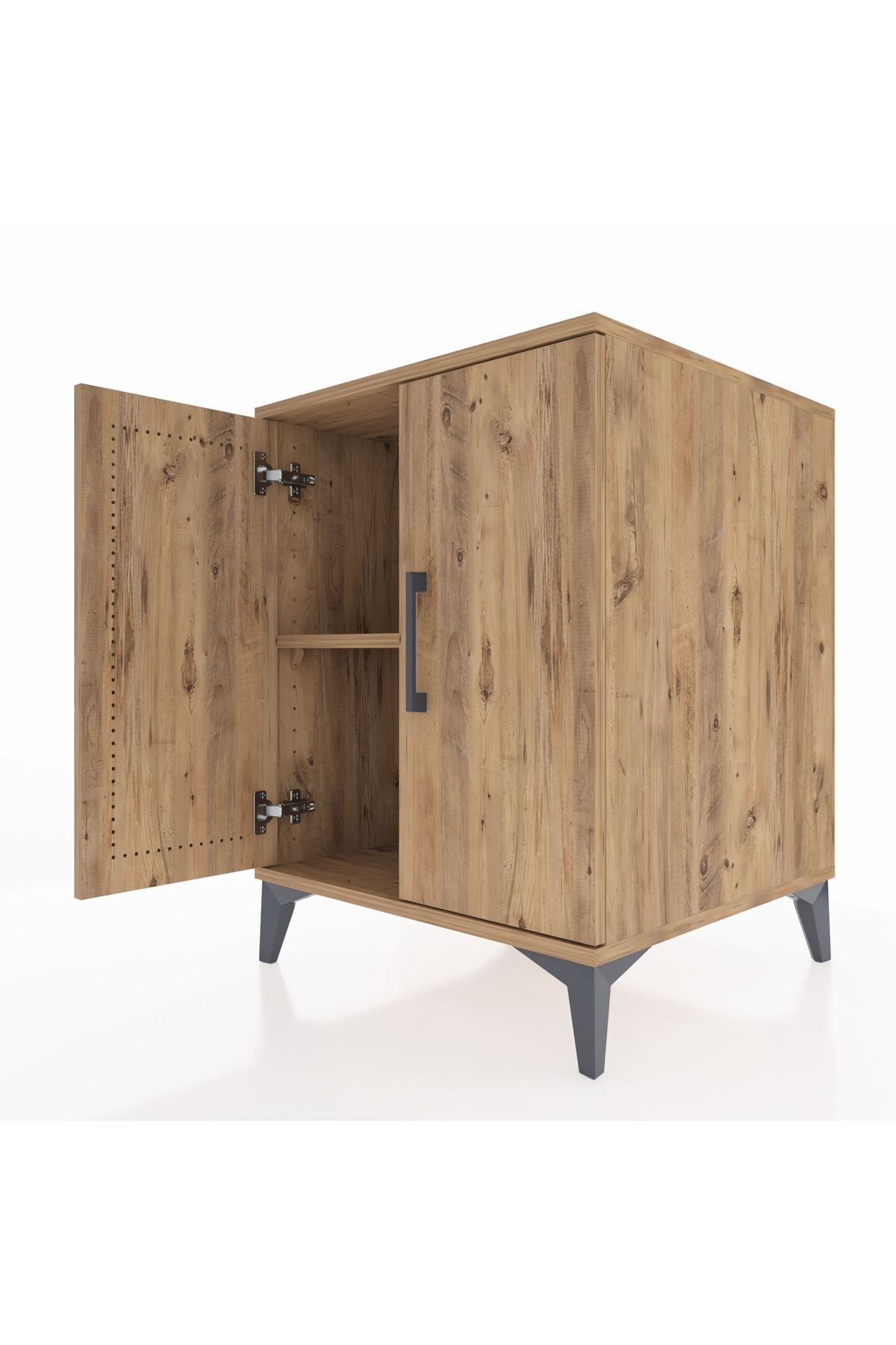 Kronos Komodin Tek Raflı 2 Kapaklı 60x59x80 - S79M023V9C
