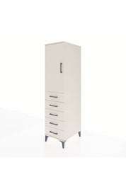 Kronos Dolap 2 Raflı 5 Çekmeceli Tek Kapaklı 44x59x182 - S88M004V1C