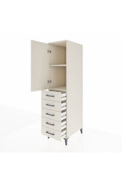 Kronos Dolap 2 Raflı 5 Çekmeceli Tek Kapaklı 44x59x182 - S88M004V1C