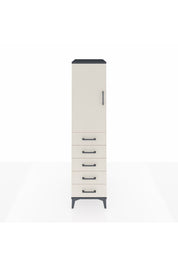 Kronos Dolap 2 Raflı 5 Çekmeceli Tek Kapaklı 44x59x182 - S88M004V4C