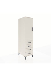 Kronos Dolap 2 Raflı 4 Çekmeceli Tek Kapaklı 44x59x182 - S88M005V1C