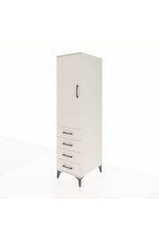 Kronos Dolap 2 Raflı 4 Çekmeceli Tek Kapaklı 44x59x182 - S88M005V1C