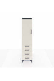 Kronos Dolap 2 Raflı 4 Çekmeceli Tek Kapaklı 44x59x182 - S88M005V4C