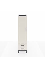 Kronos Dolap 4 Raflı 2 Çekmeceli Tek Kapaklı 44x59x182