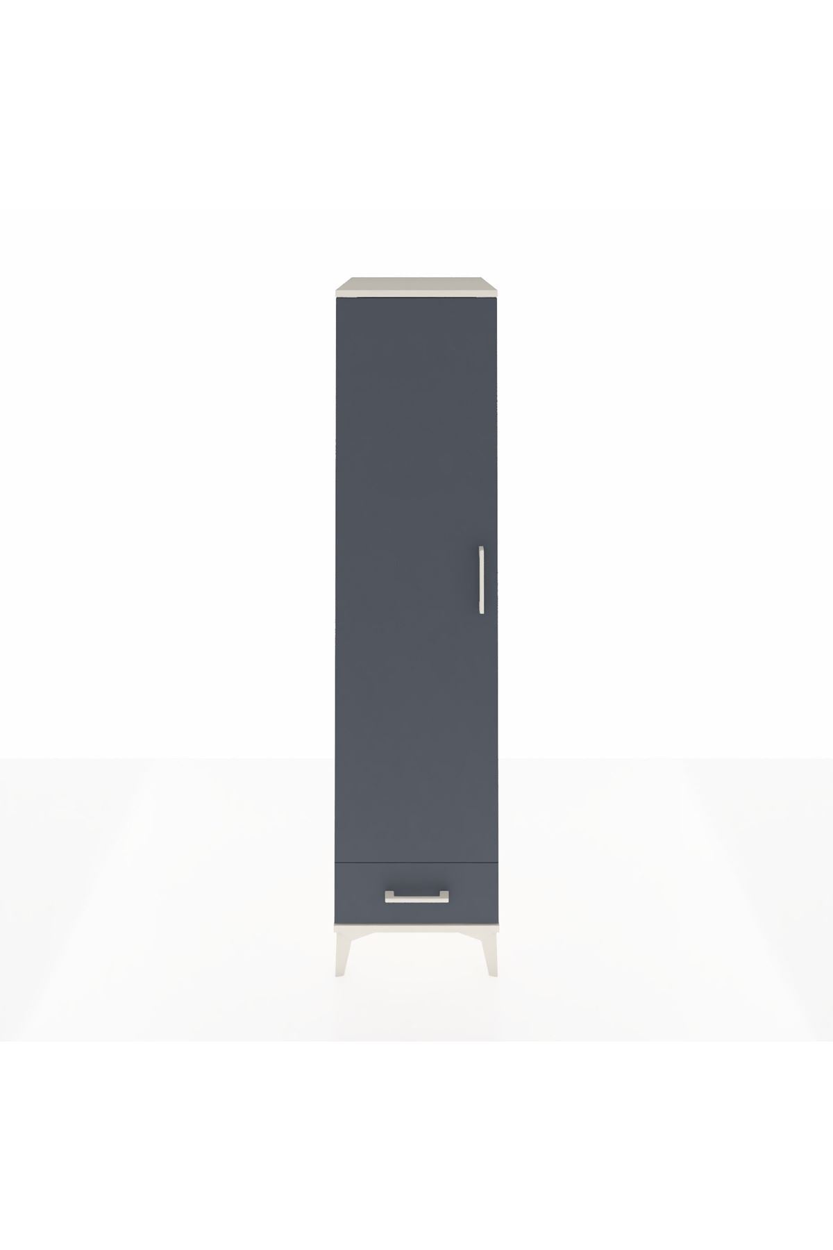 Kronos Dolap 4 Raflı Tek Çekmeceli Tek Kapaklı 44x59x182 - S88M008V2C