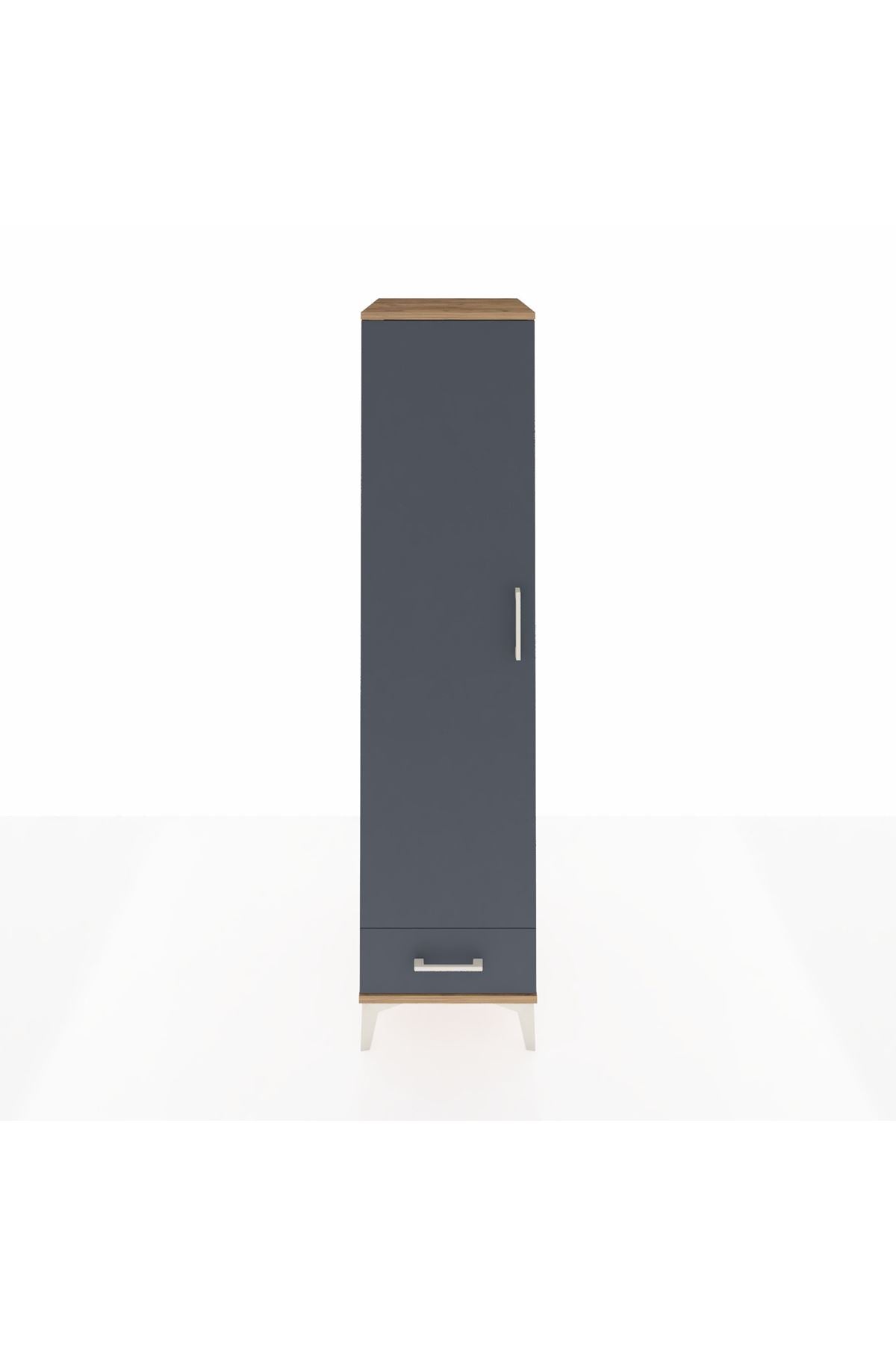 Kronos Dolap 4 Raflı Tek Çekmeceli Tek Kapaklı 44x59x182 - S88M008V8C