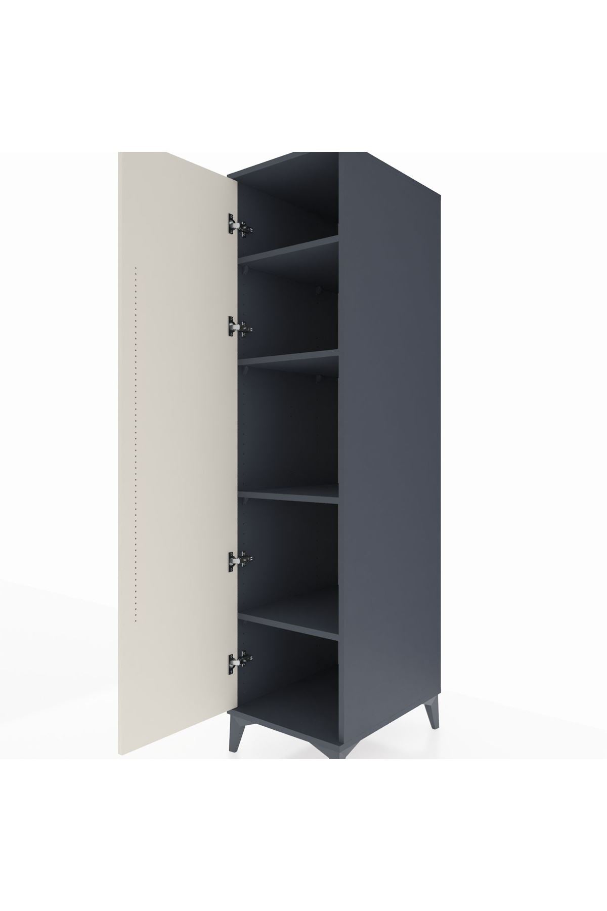 Kronos Dolap 4 Raflı Tek Kapaklı 44x59x182 - S88M009V4C