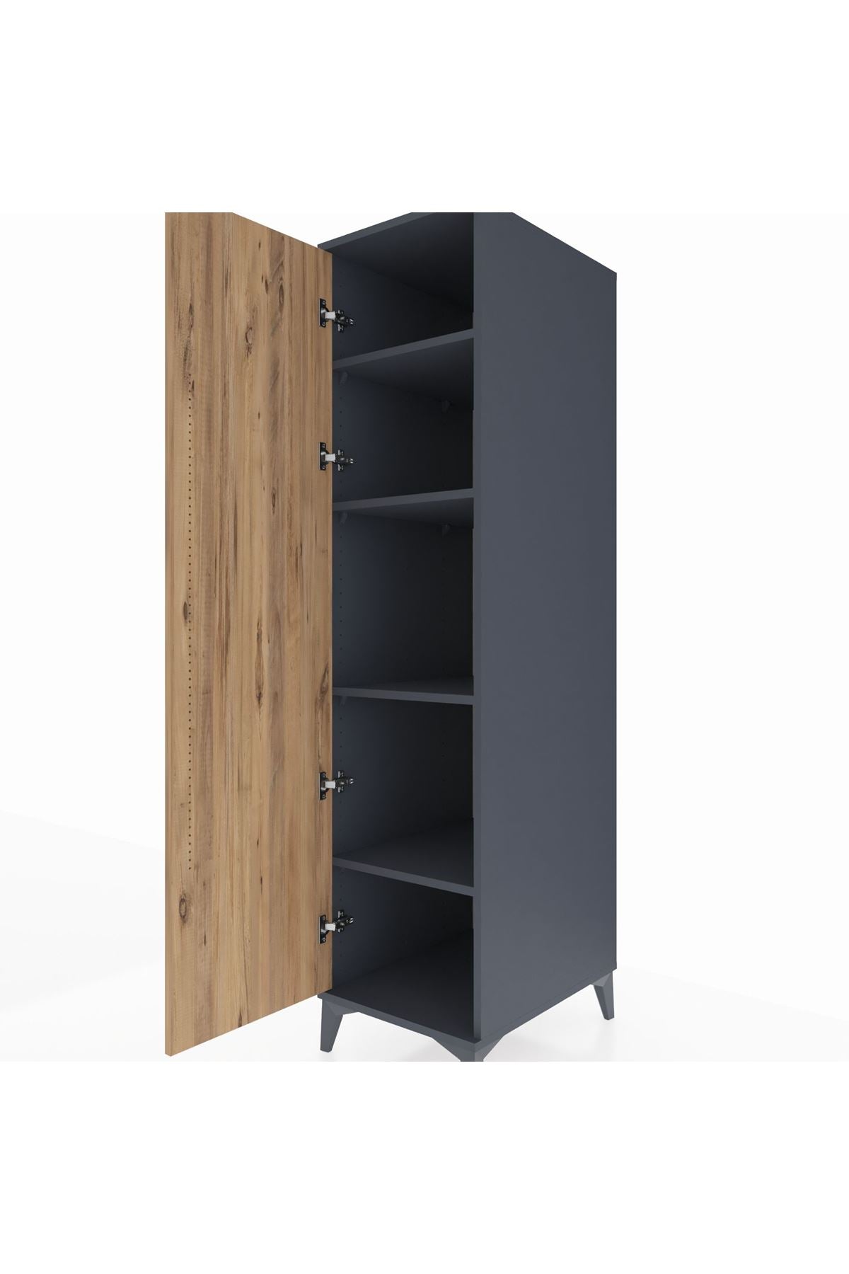 Kronos Dolap 4 Raflı Tek Kapaklı 44x59x182 - S88M009V6C