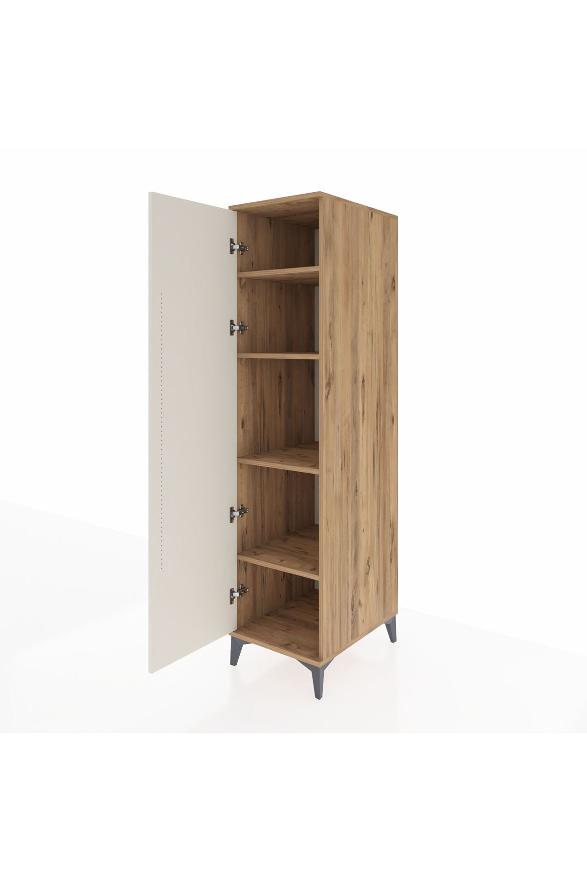 Kronos Dolap 4 Raflı Tek Kapaklı 44x59x182 - S88M009V7C