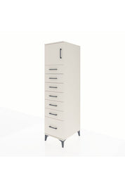 Kronos Dolap Tek Raflı 7 Çekmeceli Tek Kapaklı 44x59x182 - S88M010V1C