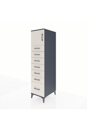 Kronos Dolap Tek Raflı 7 Çekmeceli Tek Kapaklı 44x59x182 - S88M010V4C