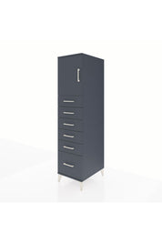 Kronos Dolap Tek Raflı 6 Çekmeceli Tek Kapaklı 44x59x182 - S88M011V5C