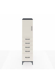 Kronos Dolap Tek Raflı 5 Çekmeceli Tek Kapaklı 44x59x182 - S88M012V4C