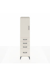 Kronos Dolap 2 Raflı 4 Çekmeceli Tek Kapaklı 44x59x182 - S88M013V1C