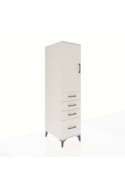 Kronos Dolap 2 Raflı 4 Çekmeceli Tek Kapaklı 44x59x182 - S88M013V1C
