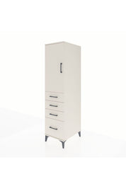 Kronos Dolap 2 Raflı 4 Çekmeceli Tek Kapaklı 44x59x182 - S88M013V1C