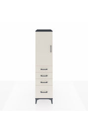 Kronos Dolap 2 Raflı 4 Çekmeceli Tek Kapaklı 44x59x182 - S88M013V4C