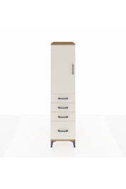 Kronos Dolap 2 Raflı 4 Çekmeceli Tek Kapaklı 44x59x182 - S88M013V7C