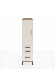 Kronos Dolap 2 Raflı 3 Çekmeceli Tek Kapaklı 44x59x182 - S88M014V7C