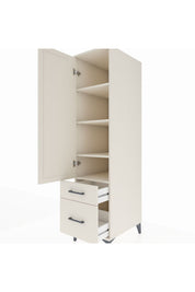 Kronos Dolap 4 Raflı 2 Çekmeceli Tek Kapaklı 44x59x182 - S88M015V1C