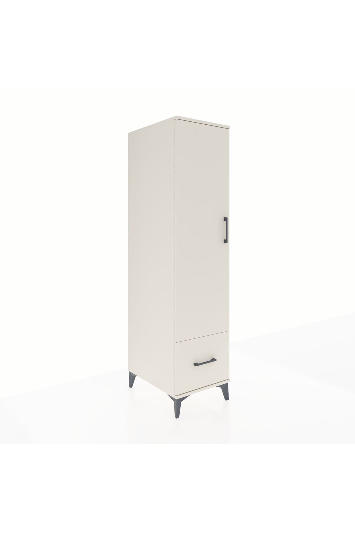 Kronos Dolap 4 Raflı Tek Çekmeceli Tek Kapaklı 44x59x182 - S88M016V1C