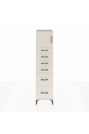Kronos Dolap Tek Raflı 6 Çekmeceli Tek Kapaklı 44x59x182 - S88M017V1C