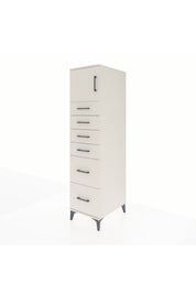 Kronos Dolap Tek Raflı 6 Çekmeceli Tek Kapaklı 44x59x182 - S88M017V1C