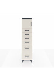 Kronos Dolap Tek Raflı 6 Çekmeceli Tek Kapaklı 44x59x182 - S88M017V4C
