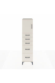 Kronos Dolap Tek Raflı 5 Çekmeceli Tek Kapaklı 44x59x182 - S88M018V1C
