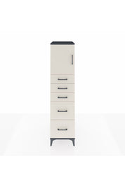 Kronos Dolap Tek Raflı 5 Çekmeceli Tek Kapaklı 44x59x182 - S88M018V4C