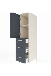 Kronos Dolap 2 Raflı 3 Çekmeceli Tek Kapaklı 44x59x182 - S88M020V2C