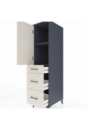 Kronos Dolap 2 Raflı 3 Çekmeceli Tek Kapaklı 44x59x182 - S88M020V4C