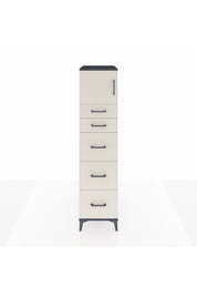 Kronos Dolap Tek Raflı 5 Çekmeceli Tek Kapaklı 44x59x182 - S88M022V4C