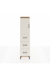 Kronos Dolap 2 Raflı 3 Çekmeceli Tek Kapaklı 44x59x182 - S88M024V7C