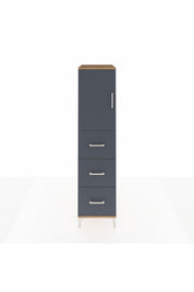 Kronos Dolap 2 Raflı 3 Çekmeceli Tek Kapaklı 44x59x182 - S88M024V8C