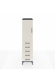 Kronos Dolap Tek Raflı 5 Çekmeceli Tek Askılı 44x59x182 - S88M026V4C