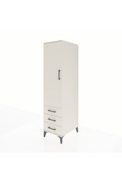 Kronos Dolap Tek Raflı 3 Çekmeceli Tek Askılı 44x59x182 - S88M028V1C