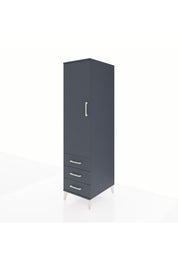 Kronos Dolap Tek Raflı 3 Çekmeceli Tek Askılı 44x59x182 - S88M028V5C