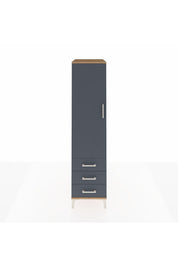 Kronos Dolap Tek Raflı 3 Çekmeceli Tek Askılı 44x59x182 - S88M028V8C