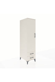Kronos Dolap Tek Raflı 2 Çekmeceli Tek Askılı 44x59x182 - S88M029V1C
